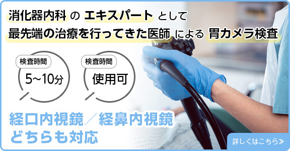消化器内科 の エキスパート として最先端の治療を行ってきた医師 による 胃カメラ検査